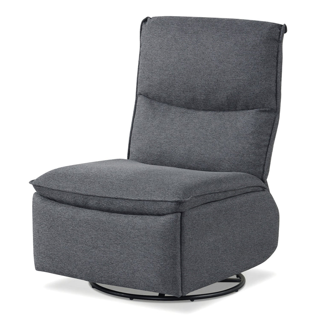 360° Swivel Rocking Chair with Cushioned Back for Living Room