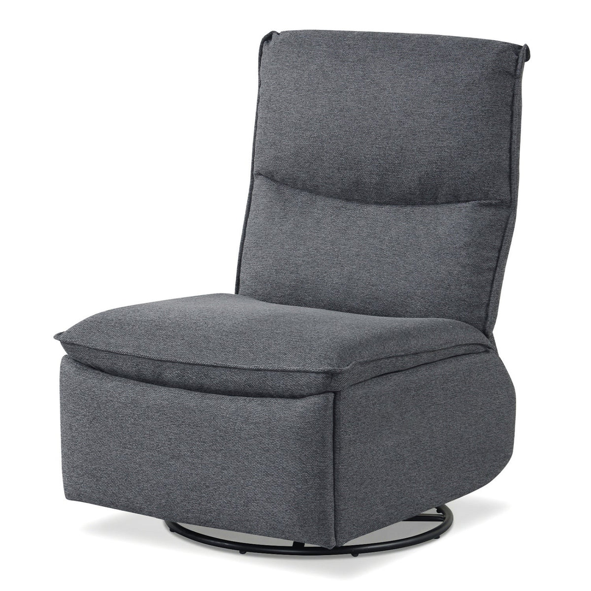 360° Swivel Rocking Chair with Cushioned Back for Living Room