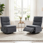 360° Swivel Rocking Chair with Cushioned Back for Living Room