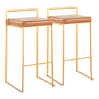 Fuji Contemporary Stackable Bar Stools, 2 or 3 Pieces