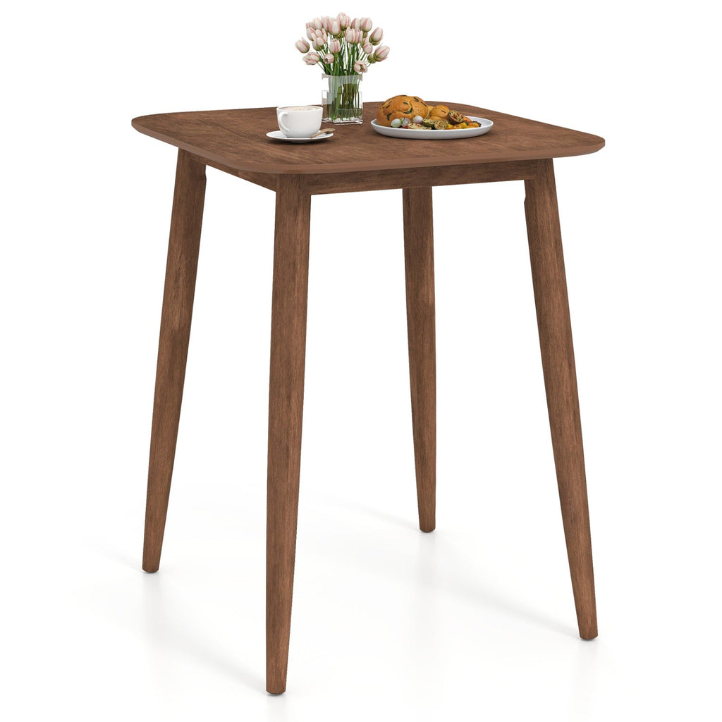 Counter Height Bar Table 36" with Solid Rubberwood Legs