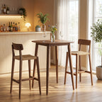Counter Height Bar Table 36" with Solid Rubberwood Legs