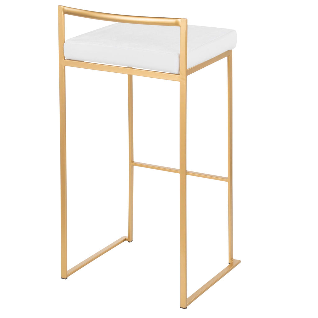 Fuji Contemporary Stackable Bar Stools, 2 or 3 Pieces