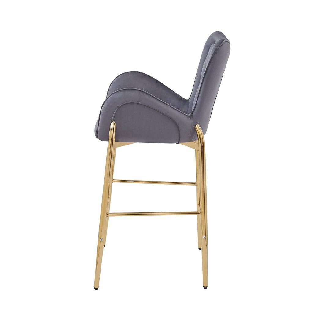 Fabric Counter Height Bar Stools (Set of 2)