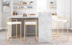 Fuji Contemporary Stackable Bar Stools, 2 or 3 Pieces