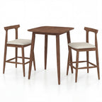 Counter Height Bar Table with 2 Bar Stools - 3-Piece Set