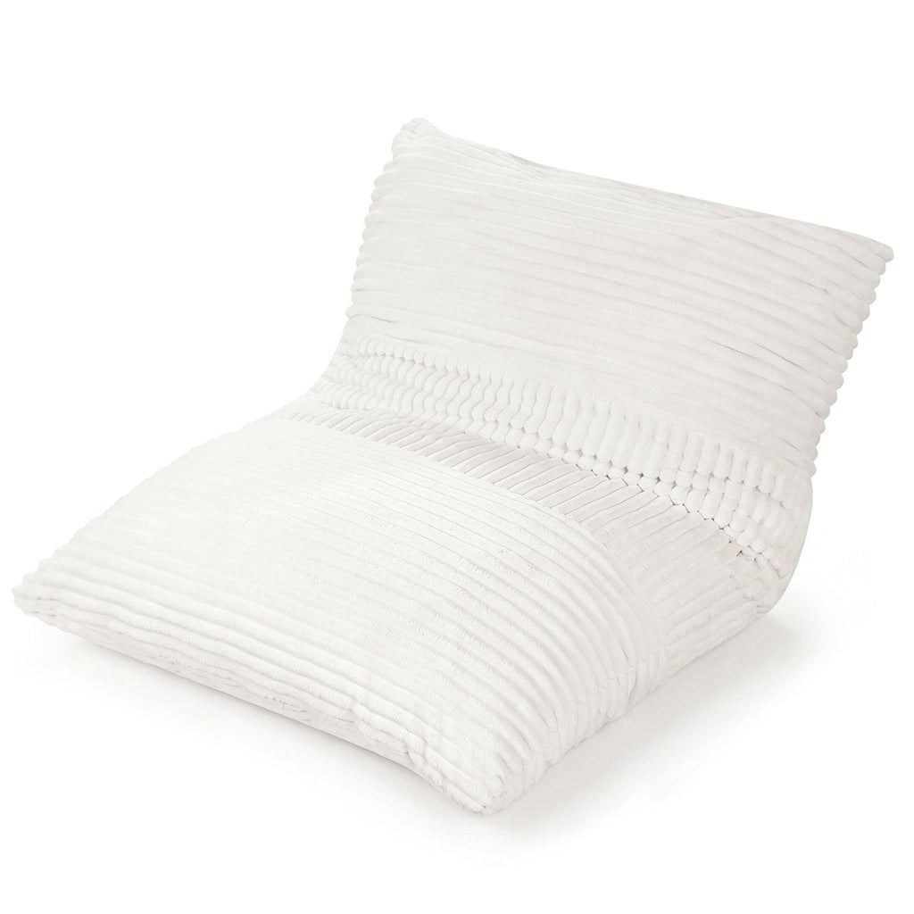 3-in-1 Convertible Bean Bag Chair with Corduroy Fabric