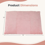 3-in-1 Convertible Bean Bag Chair with Corduroy Fabric