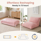 3-in-1 Convertible Bean Bag Chair with Corduroy Fabric