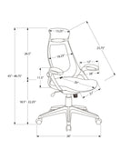 Adjustable High-Back Office Chair with Flip-Up Armrests