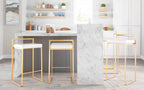 Fuji Contemporary Stackable Bar Stools, 2 or 3 Pieces