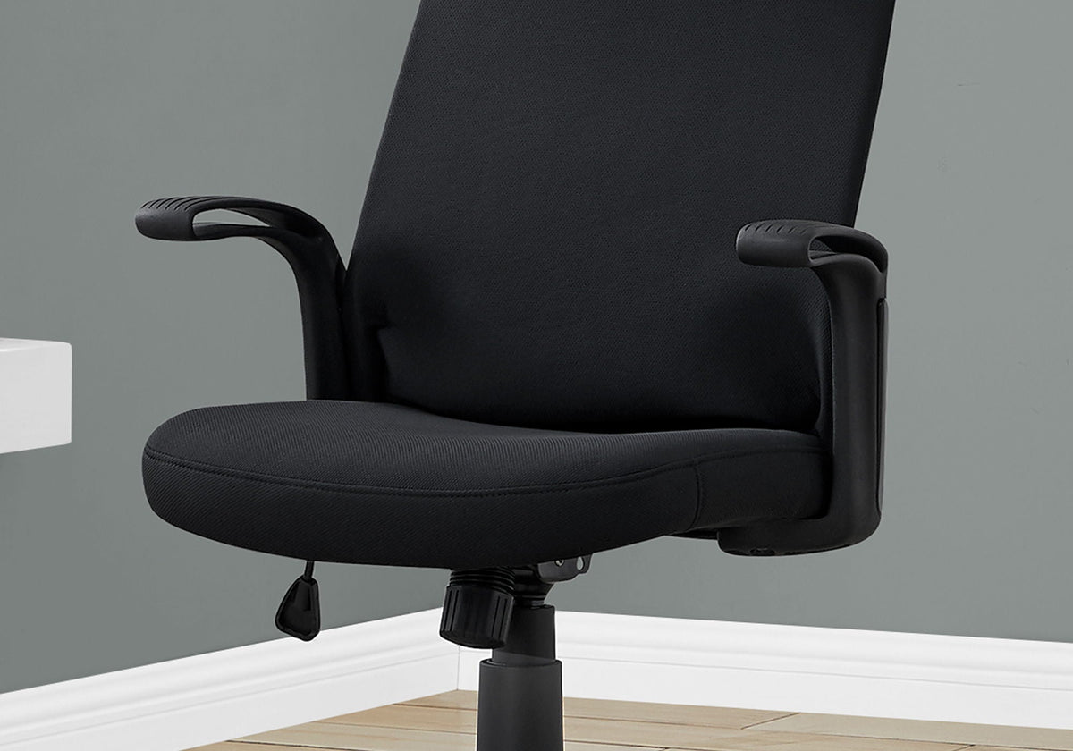 Adjustable High-Back Office Chair with Fixed Armrests