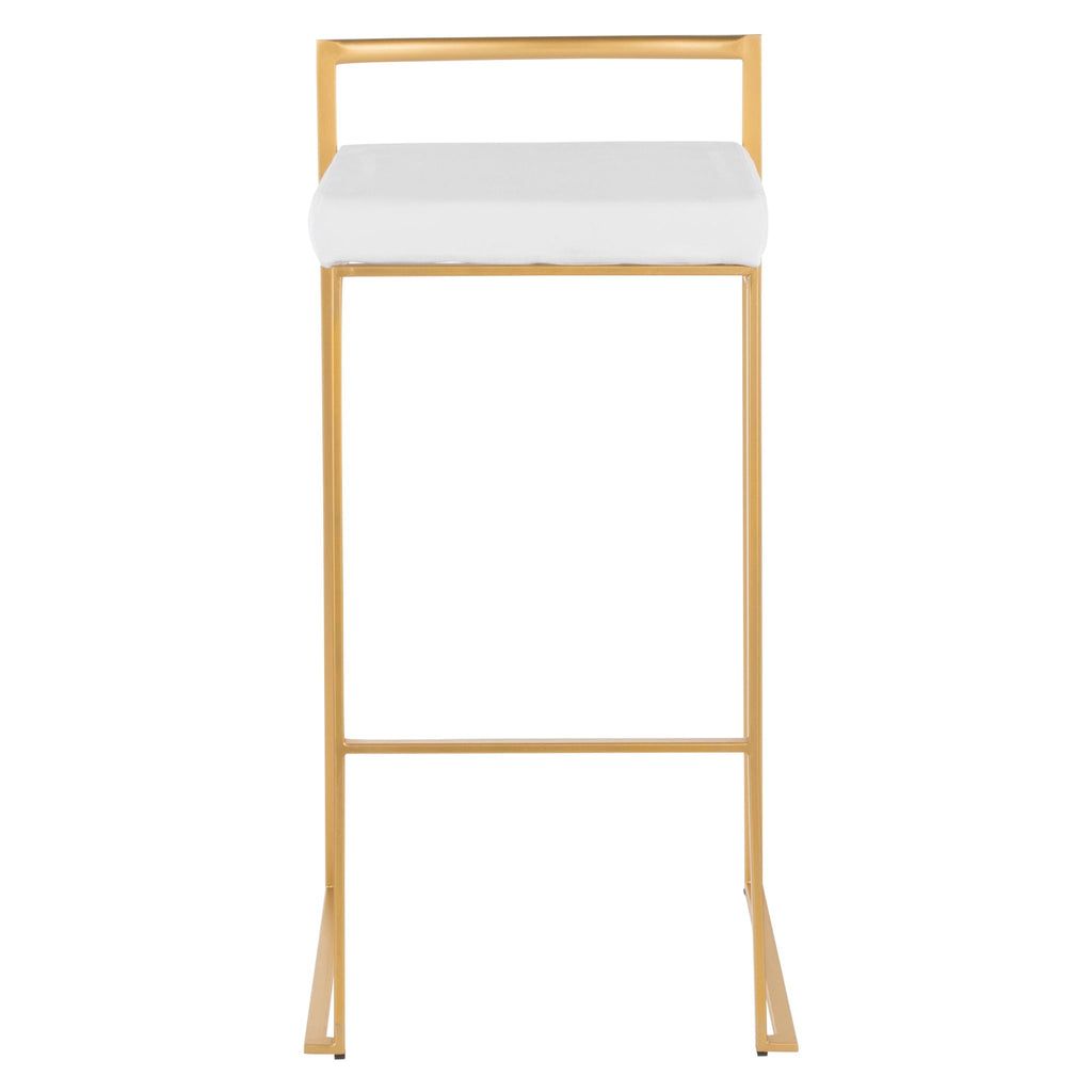 Fuji Contemporary Stackable Bar Stools, 2 or 3 Pieces