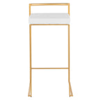 Fuji Contemporary Stackable Bar Stools, 2 or 3 Pieces