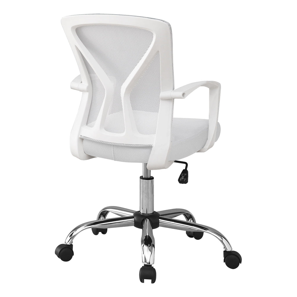 Adjustable Mid-Back Office Chair with Wide Padded Seat