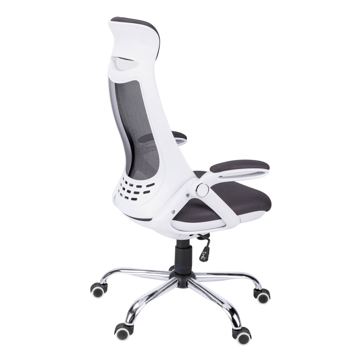 Adjustable High-Back Office Chair with Flip-Up Armrests