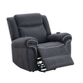 Domana Dark Blue Power Lift Recliner with Heat and Massage