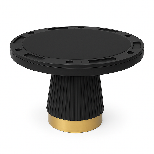 Prohibition Series Poker Table, 2 in 1, 48", Black by RAM Game Room