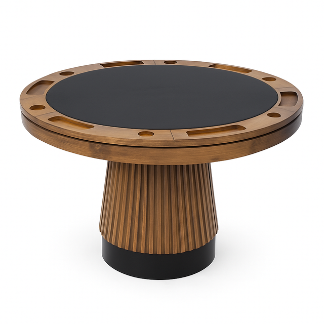 Prohibition Series Poker Table, 2 in 1, 48", Walnut by RAM Game Room