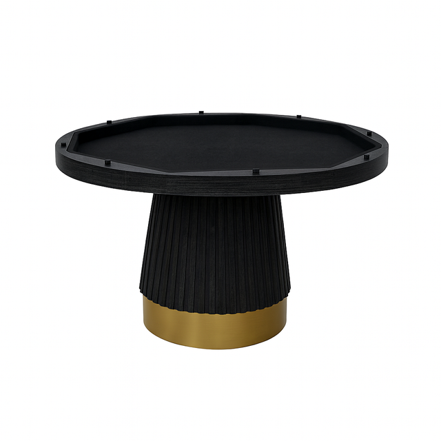 Prohibition Series Poker Table, 2 in 1, 48", Black by RAM Game Room