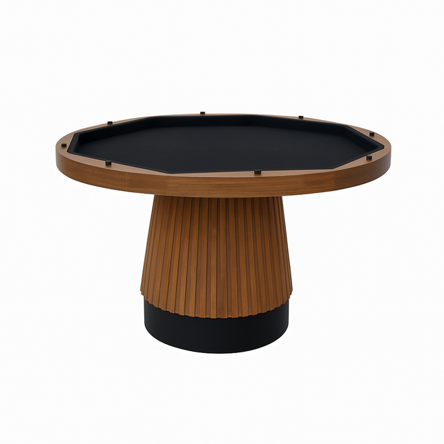 Prohibition Series Poker Table, 2 in 1, 48", Walnut by RAM Game Room