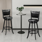 2-Piece Swivel Bar Stools with Hardwood Frame