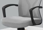 Adjustable Mid-Back Office Chair with Fixed Armrests