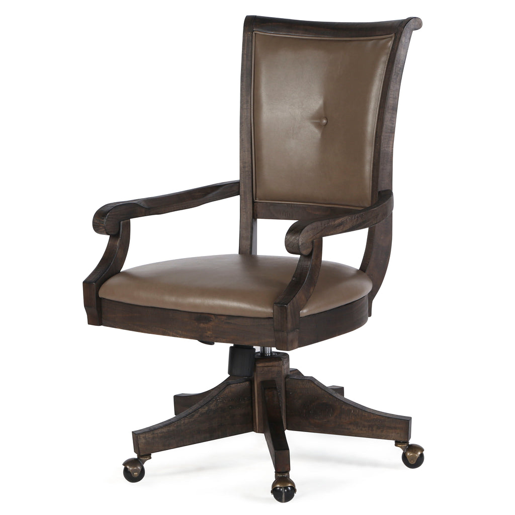 Sutton Place Adjustable Swivel Office Chair in Weathered Charcoal