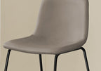 Upholstered Curved-Back Bar Stool