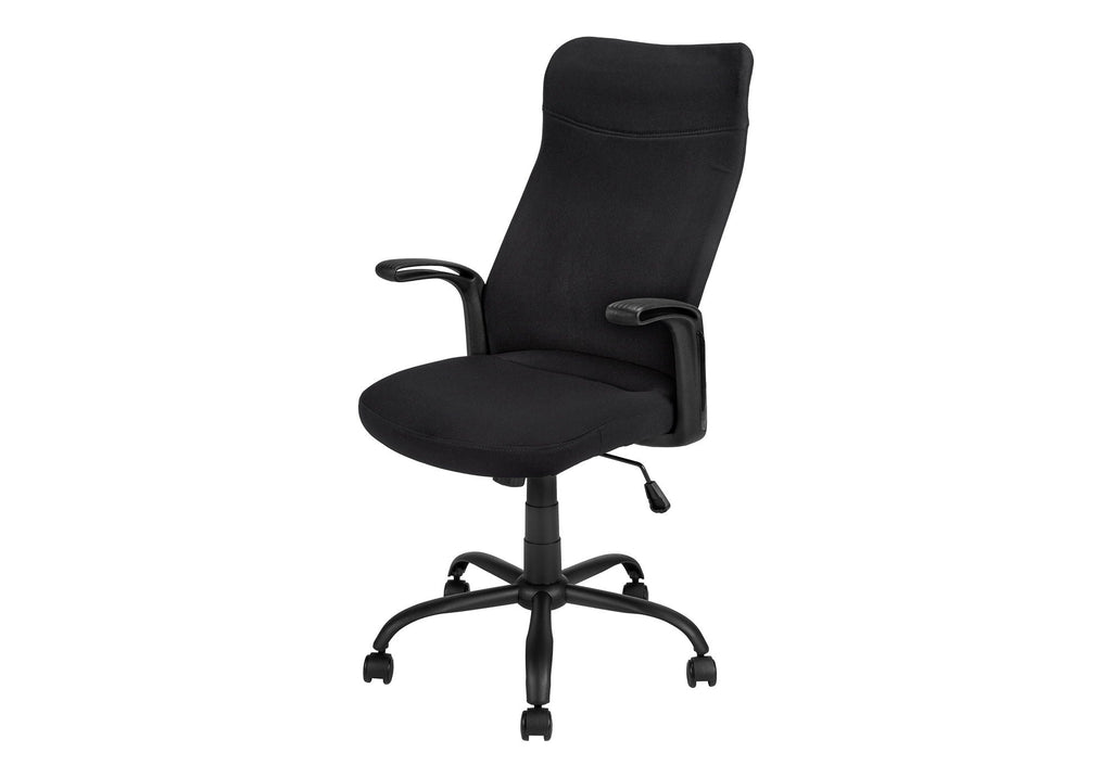 Adjustable High-Back Office Chair with Fixed Armrests