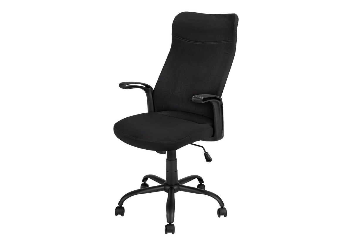 Adjustable High-Back Office Chair with Fixed Armrests