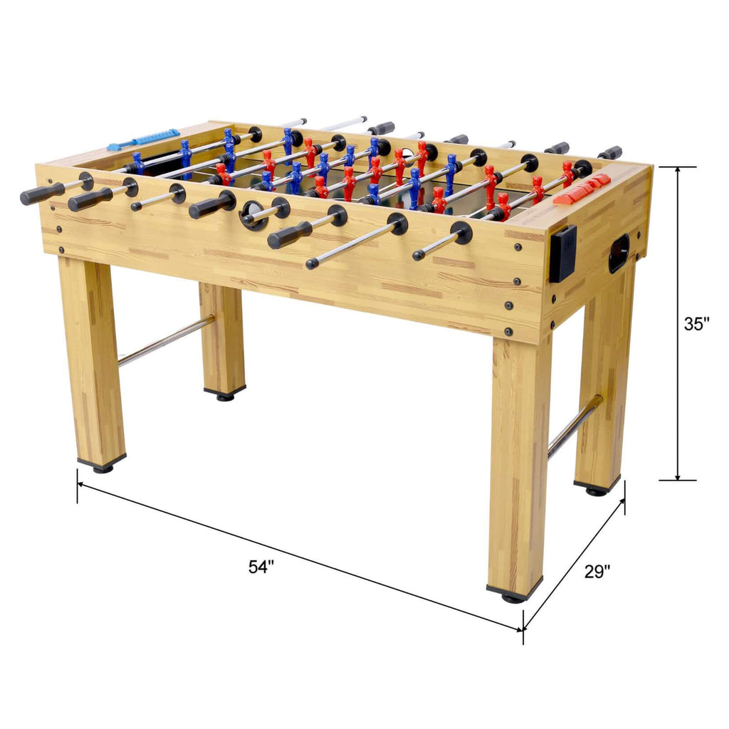 54-Inch Hurricane Light Cherry Foosball Table With Accessories
