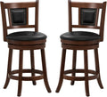 Ergonomic Swivel Bar Stools Set of Two