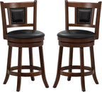 Ergonomic Swivel Bar Stools Set of Two