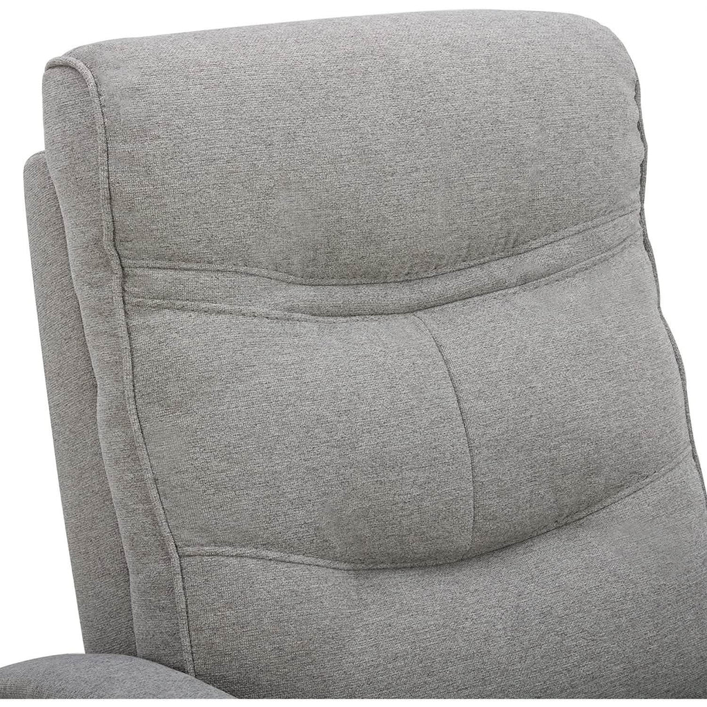 Fabric Power Swivel Glider Rocker Recliner Chair Light Grey