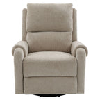 Swivel Rocker Recliner with 8-Mode Massage and Side Pocket