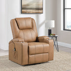 Macklin Power Lift Recliner with Heat, Massage, and Dual Cup Holders