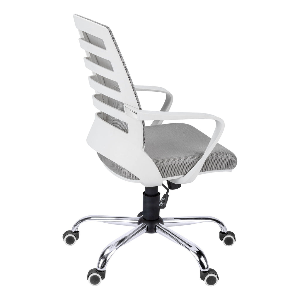 Adjustable Mid-Back Ladder-Back Office Chair