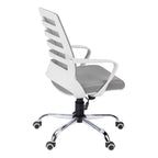 Adjustable Mid-Back Ladder-Back Office Chair