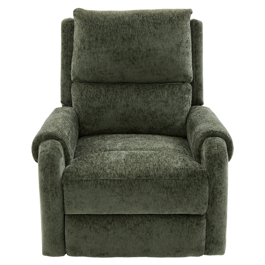 Swivel Rocker Recliner with 8-Mode Massage and Side Pocket