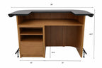 Prohibition Series 60" Cocktail Bar, Matte Walnut / Black by RAM Game Room