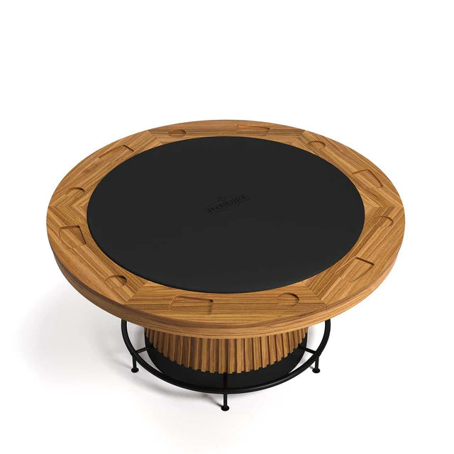 Prohibition Series Poker Table, 60", Walnut by RAM Game Room