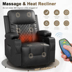 Living Room Furniture Set Loveseat Recliner And 2 Piece Massage Recliner Chairs