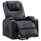 Macklin Power Lift Recliner with Heat, Massage, and Dual Cup Holders