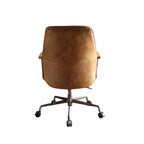 Hamilton Adjustable Top-Grain Leather Swivel Office Chair