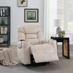 Nairi Ivory Power Lift Recliner with Heat and Massage