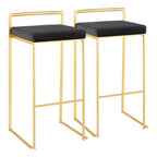 Fuji Contemporary Stackable Bar Stools, 2 or 3 Pieces