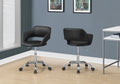 Adjustable Low-Back Office Chair with Integrated Armrests
