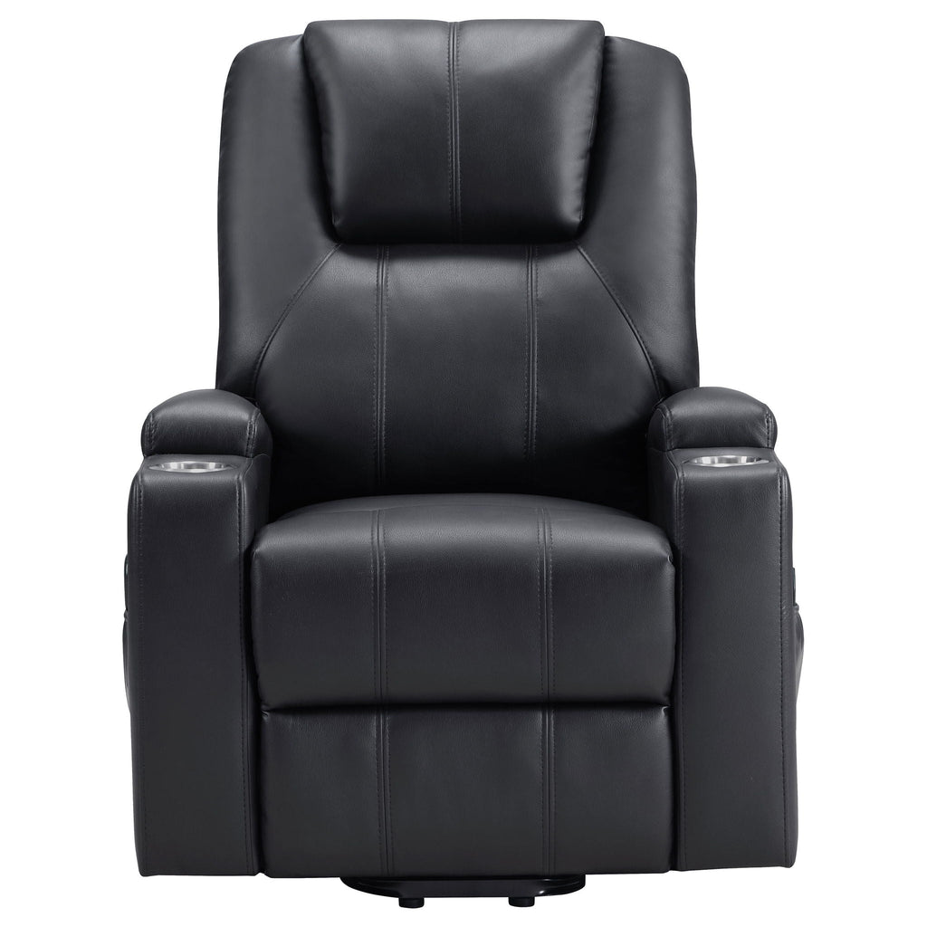 Macklin Power Lift Recliner with Heat, Massage, and Dual Cup Holders