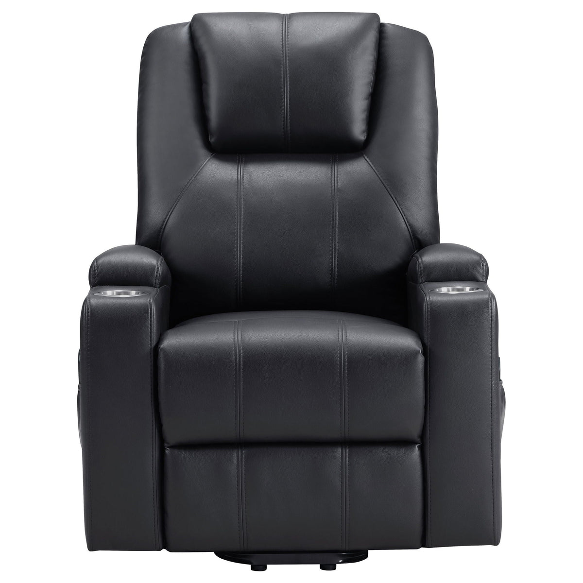 Macklin Power Lift Recliner with Heat, Massage, and Dual Cup Holders